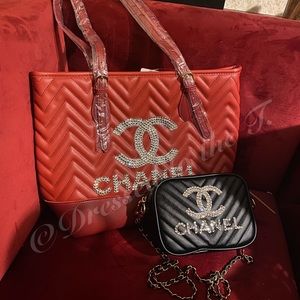 *Sold* Large Vegan Leather Tote Bag